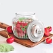 Treo Ribbed Glass Storage Jar with Lid-1-sm