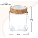 Treo Square Glass Jar with Wooden Finish Lid-1-sm
