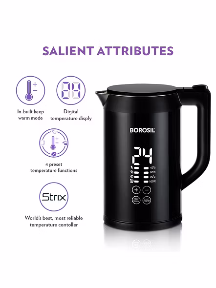 Borosil Cooltouch 1.5L Digital Electric Kettle 