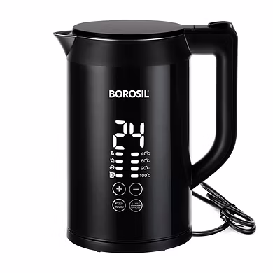 Borosil Cooltouch 1.5L Digital Electric Kettle – Smart Display &amp; Multi-Cook Function-1