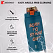 Bergner Walking 1100ml Thermo Steel Bottle – Teal | “Born to Stand Out” Design | Vacuum Insulated | Press-Button Lid-3-sm