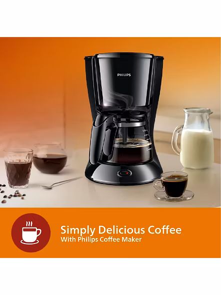 Philips HD7432/20 Drip Coffee Maker – 0.6L, 750W, Black