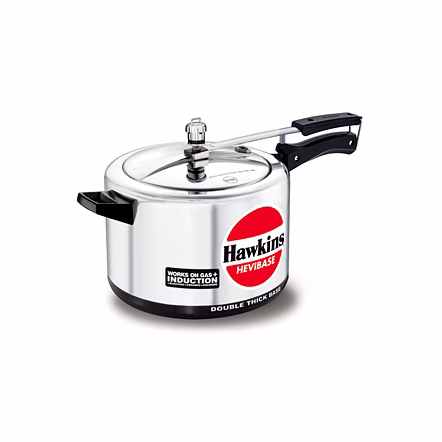 HAWKINS HEVIBASE INDUCTION COMPATIBLE PRESSUER COOKER ( WIDE BODY ) 8 LTR