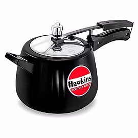 HAWKINS CONTURA BLACK PRESSURE COOKER 4 LTR