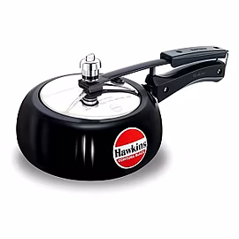 HAWKINS CONTURA BLACK PRESSURE COOKER 2 LTR