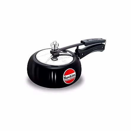 HAWKINS CONTURA BLACK PRESSURE COOKER 2 LTR