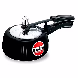 HAWKINS CONTURA BLACK PRESSURE COOKER 1.5 LTR