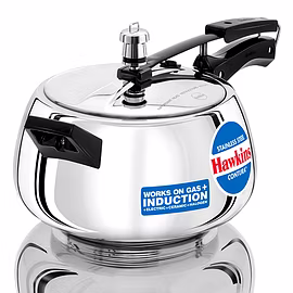 HAWKINS STAINLESS STEEL CONTURA INDUCTION PRESSURE COOKER 5 LTR