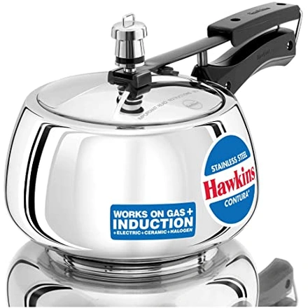 HAWKINS STAINLESS STEEL CONTURA INDUCTION PRESSURE COOKER 3.5 LTR-WE1077