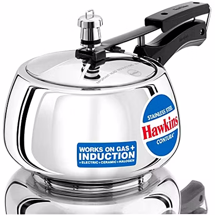 HAWKINS STAINLESS STEEL CONTURA INDUCTION PRESSURE COOKER 3 LTR