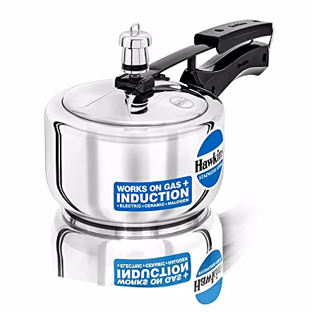 HAWKINS STAINLESS STEEL CONTURA INDUCTION PRESSURE COOKER 1.5 LTR