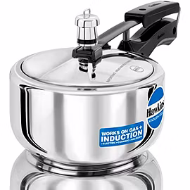 HAWKINS STAINLESS STEEL INDUCTION COMPATIBLE PRESSURE COOKER 2 LTR