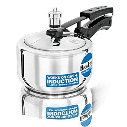 HAWKINS STAINLESS STEEL INDUCTION COMPATIBLE PRESSURE COOKER 1.5 LTR-WE1089