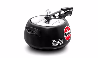 HAWKINS CONTURA BLACK XT INDUCTION COMPATIBLE PRESSURE COOKER 5 LTR