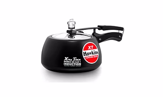 HAWKINS CONTURA BLACK XT INDUCTION COMPATIBLE PRESSURE COOKER 3 LTR