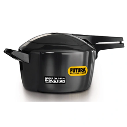 Hawkins Futura Hard Anodised Induction Compatible Pressure Cooker, 5 Litre-WE1099
