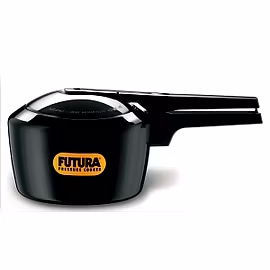 Hawkins Futura Hard Anodised Pressure Cooker 2 Ltr Black