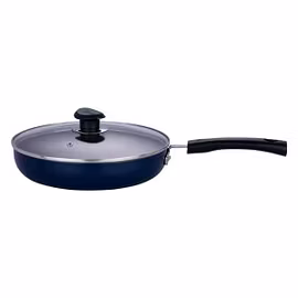 Vinod Zest Non Stick Deep Fry Pan With Glass Lid - 22 Cm