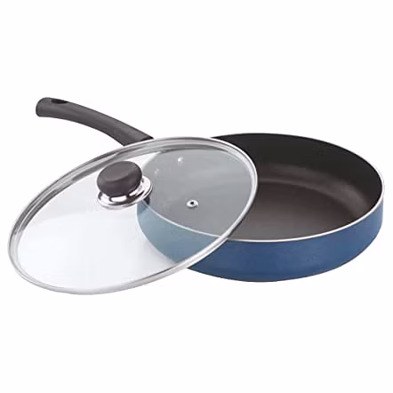 Vinod Zest Non Stick Deep Fry Pan With Glass Lid - 28 Cm