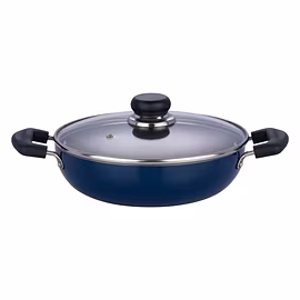 Vinod Zest Non Stick KADHAI With Glass Lid - 24 Cm, 2.8 L