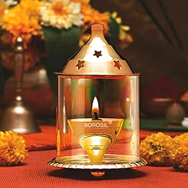 BOROSIL BRASS AKHAND MEDIUM DIYA