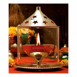 BOROSIL BRASS AKHAND LARGE DIYA
