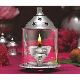 BOROSIL NICKLE AKHAND LARGE DIYA