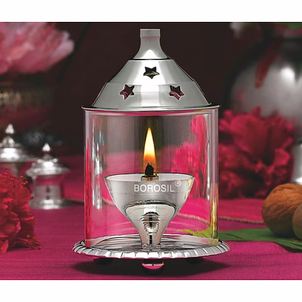 BOROSIL NICKLE AKHAND LARGE DIYA