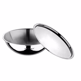 BERGNER ARGNET TRIPLY STAINELESS STEEL TASRA WITH STAINLESS STEEL LID 14 CM