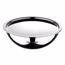 BERGNER ARGNET TRIPLY STAINELESS STEEL TASRA WITH STAINLESS STEEL LID 16 CM