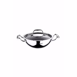 BERGNER ARGNET TRIPLY STAINELESS STEEL KADHAI 20 CM