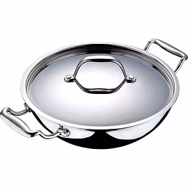 BERGNER ARGNET TRIPLY STAINELESS STEEL KADHAI 32 CM