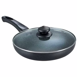 Prestige Omega Deluxe Granite Fry Pan 26 Cm Diameter with Lid, 2.1 Ltr