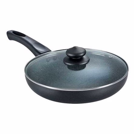 Prestige Omega Deluxe Granite Fry Pan 26 Cm Diameter with Lid, 2.1 Ltr