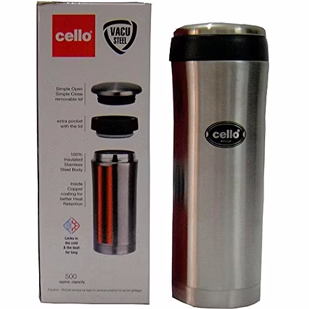Cello My-Cup Stainless-Steel Flask 500 ML