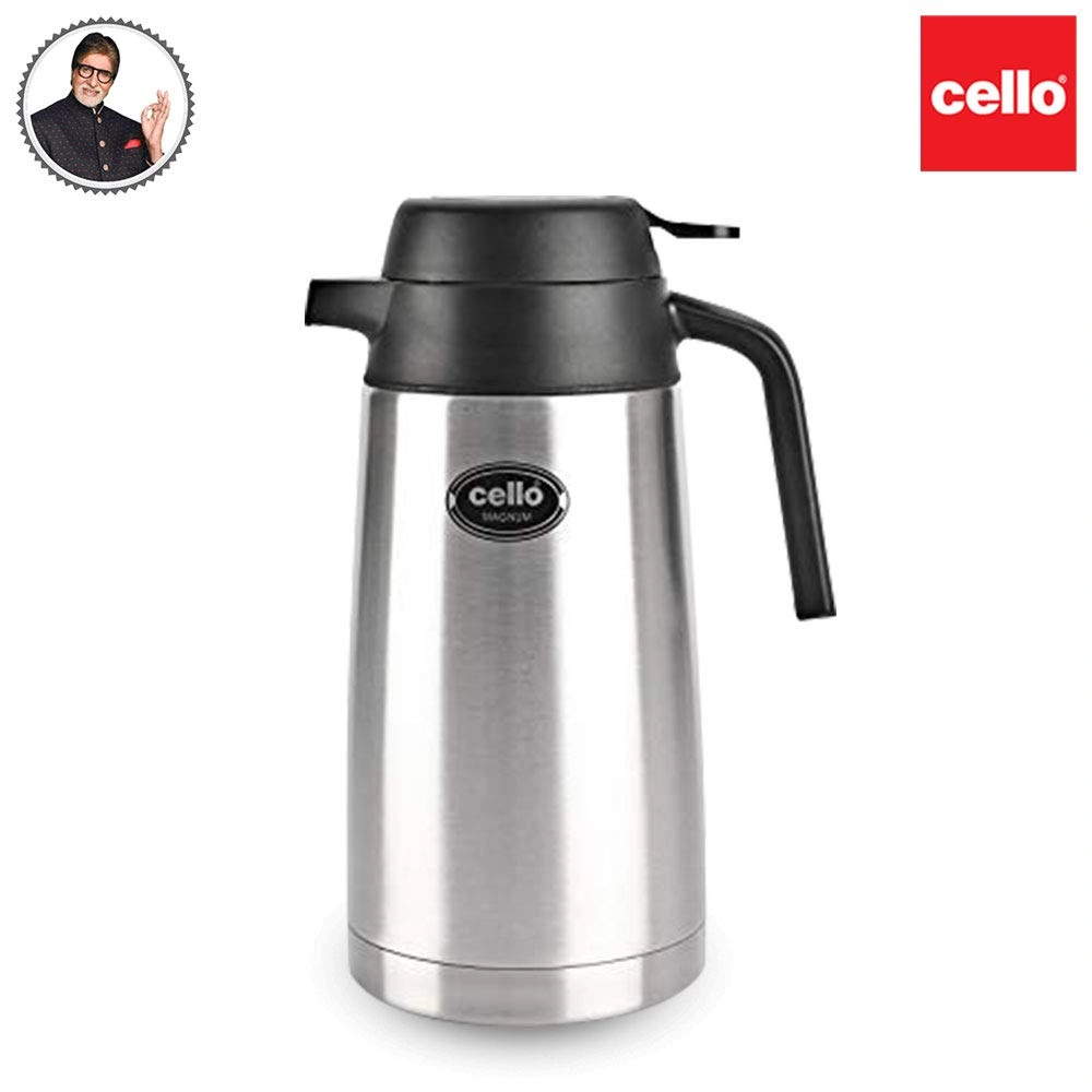 Cello Armour Stainless Steel Double Walled Carafe, Insulated 2000 ML-WE1377