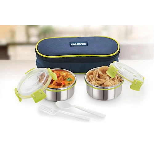 Magnus Avanza Clip Lock Lunch Box Oval (2 Pcs Set)-WE1424