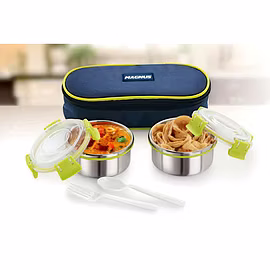 Magnus Avanza Clip Lock Lunch Box Oval (2 Pcs Set)