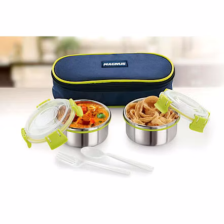 Magnus Avanza Clip Lock Lunch Box Oval (2 Pcs Set)