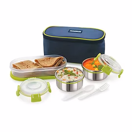 Magnus Avanza Clip Lock Lunch Box Oval (3 Pcs Set)