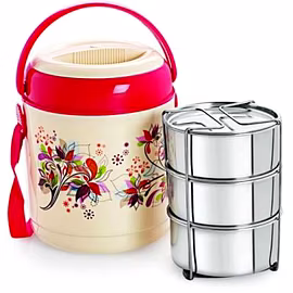 Cello Mark 2 Insulated Lunch Carrier 3 Containers Lunch Box