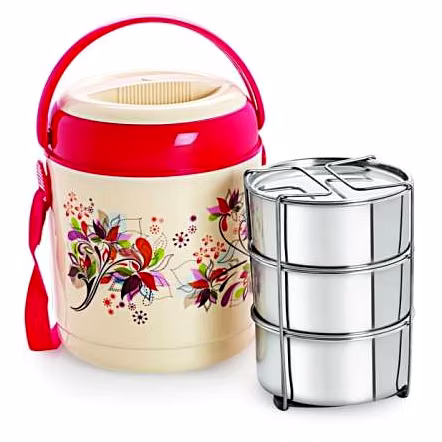 Cello Mark 2 Insulated Lunch Carrier 3 Containers Lunch Box