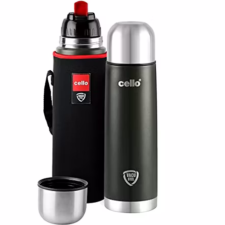 Cello Duro Flip Flask Double Wall Stainless Steel 750 ML