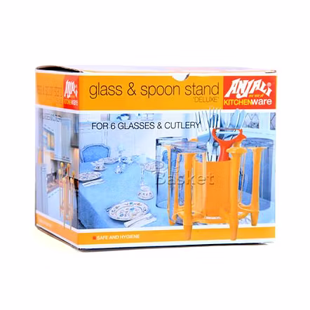 Anjali Glass & Spoon Stand - Deluxe