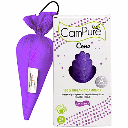 Mangalam CamPure Camphor Cone ( Lavender ) 60 Gm