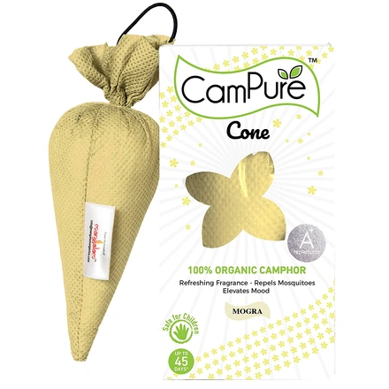 Mangalam CamPure Camphor Cone ( Mogra ) 60 Gm-WE1479