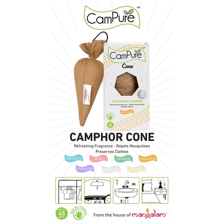 Mangalam CamPure Camphor Cone ( Sandalwood ) 60 Gm-60 GM-1