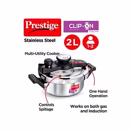 Prestige Clip-On Mini Svachh SS Pressure Cooker 2 L