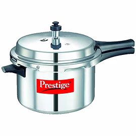 Prestige Popular Aluminium Pressure Cooker, 5.5 Litres