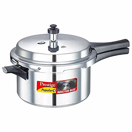 Prestige Popular Aluminium Pressure Cooker, 4 Litres